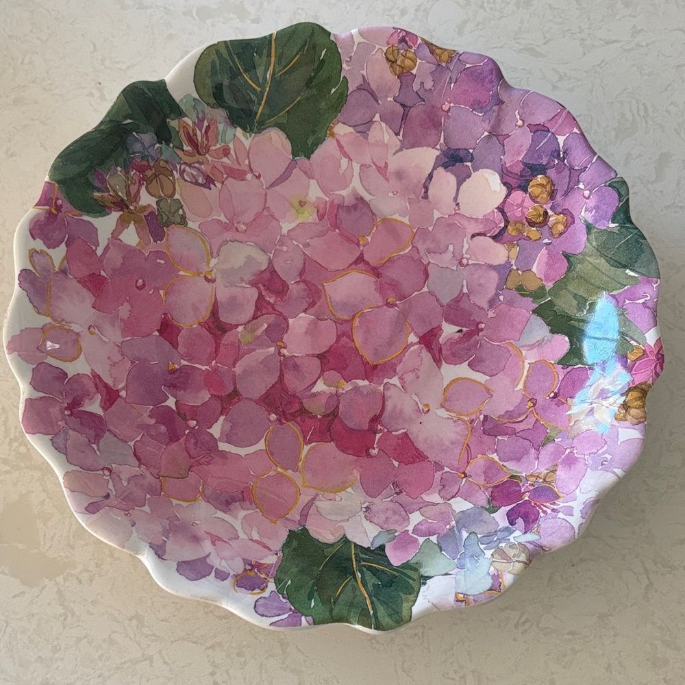 Shabby Chic Floral melamine Plate 9 Inch new - set of 4